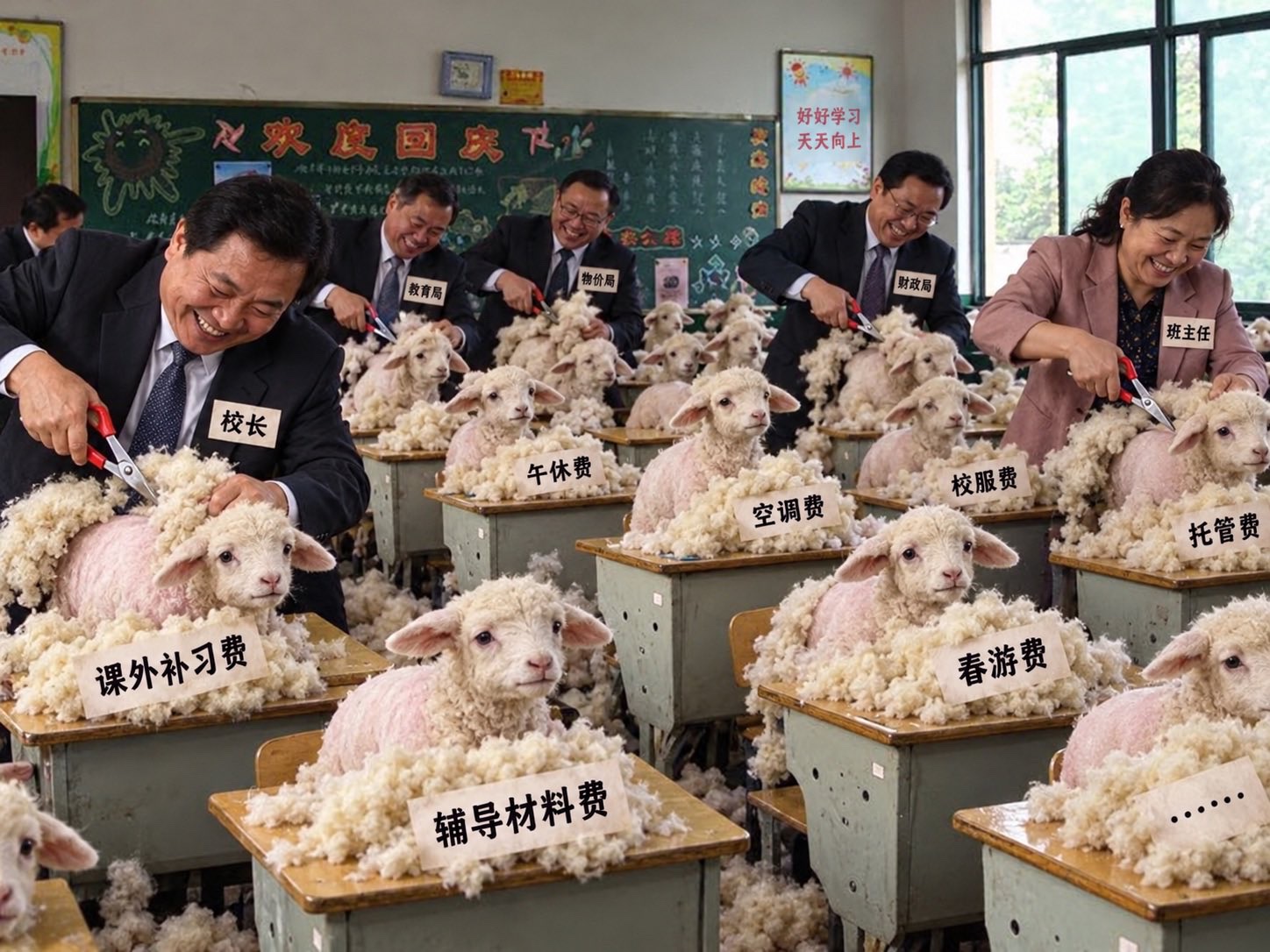 中国教育的本质：
学校🏫终于开业了！而不是开学了