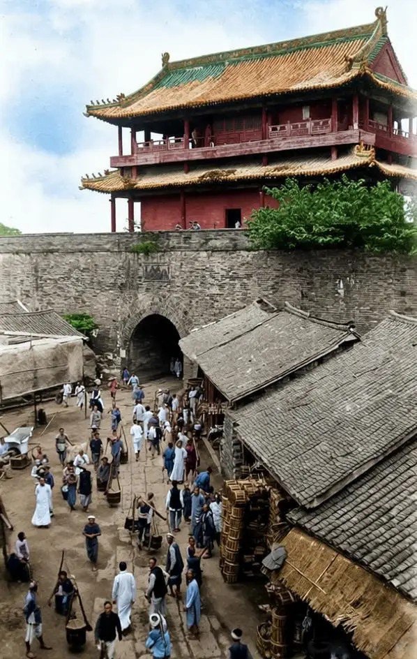 1917年老成都的北城门
