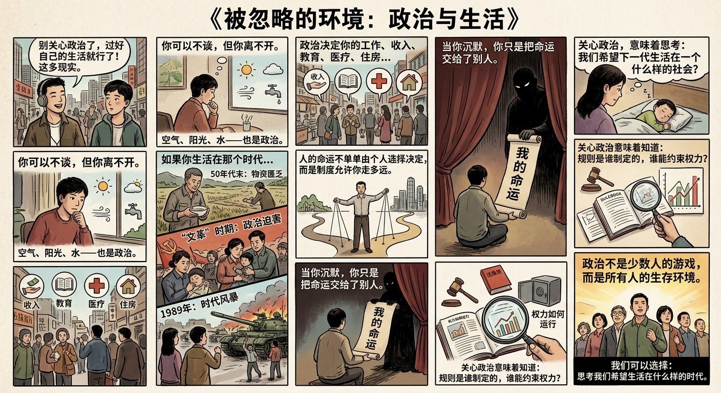 我们无法选择自己出生在哪一个时代,却可以选择是否认真思考:我们究竟希望生活在一个什么样的时代。