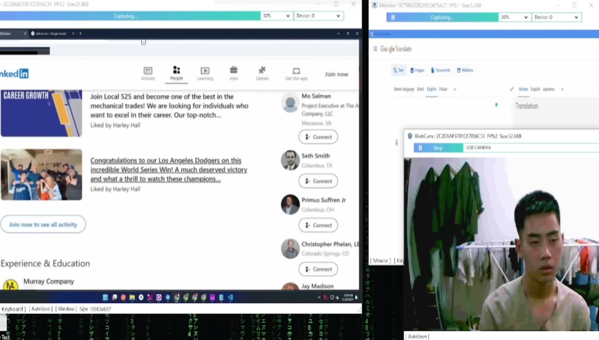 荷兰反诈博主 Deeveeaar 曝光了一群疑似朝鲜远程 IT 工作者:他们身穿军装,在军队宿舍里工作,通过 VPN 隐藏真实位置,利用 A